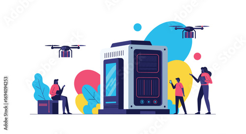 Revolutionary innovations in logistics and data management driven by advanced technology and human collaboration