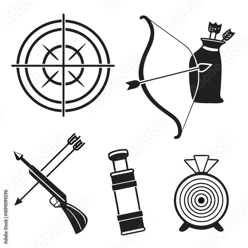 Archery equipment and targets arrow quiver