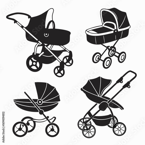 Baby strollers and cradles collection baby carriage