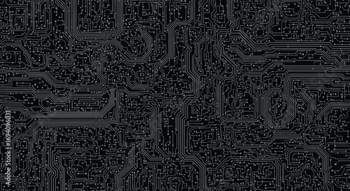 Intricate digital network circuit board pattern abstract technology background