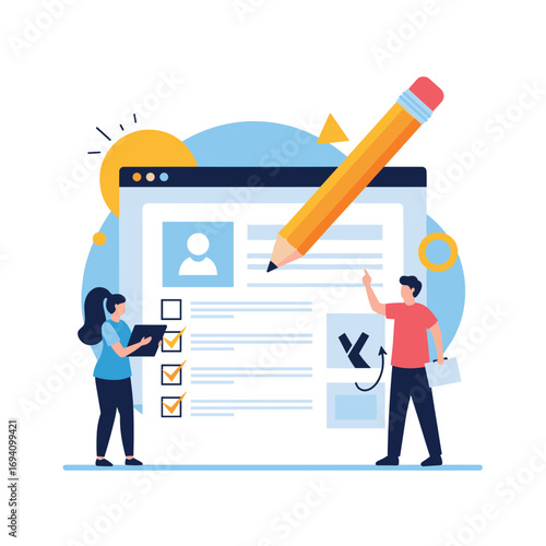 Online application form submission process with checklist verification and data entry assistance
