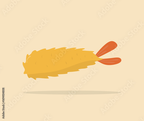 tempura food icon concept design