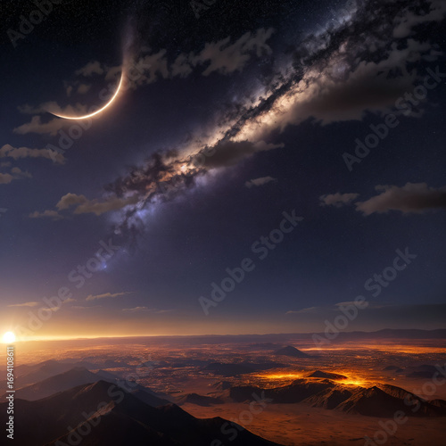 A Dramatic Scene of Solar Eclipse