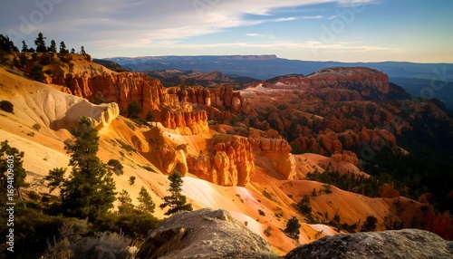 Colorful canyon landscape at sunrise (1)