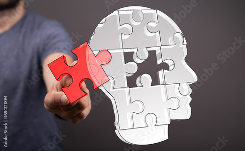 Abstract image of a human h...
