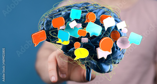 Stock photo of a brain with...