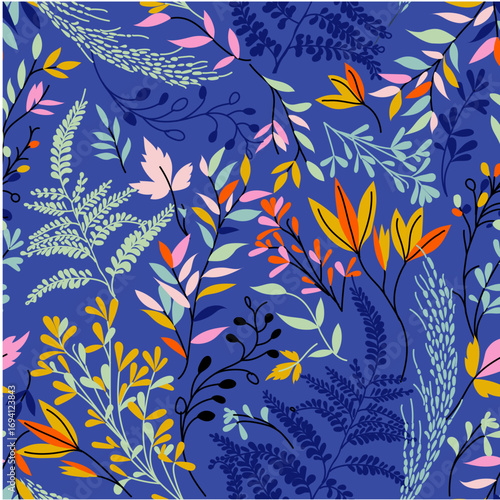A simple floral pattern with small colors. Vector light background with a pattern of floral texture for decorating fabric