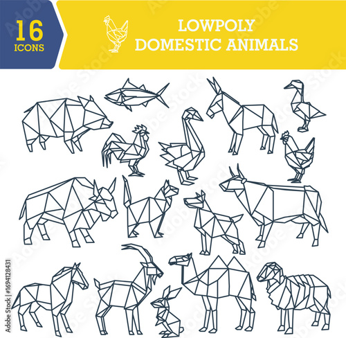 16 ICON LOWPOLY ANIMAL