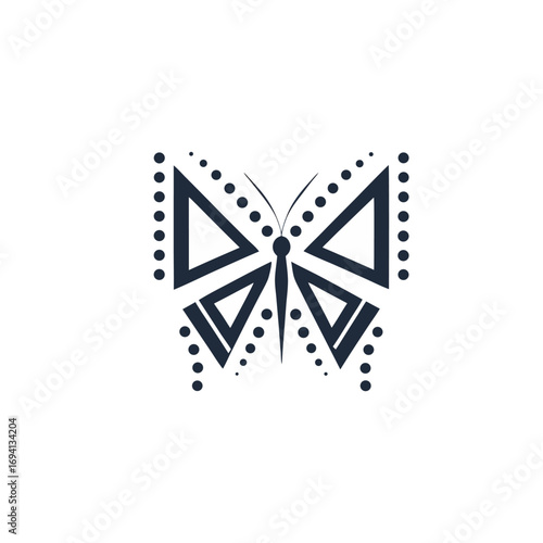 black and white butterfly