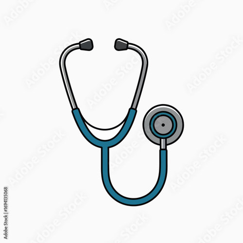 Medical Stethoscope Illustration for Healthcare and Doctor Professions
