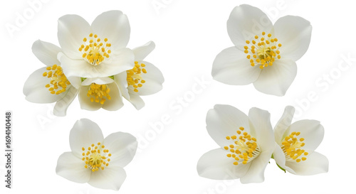 Fotografie Isolated Jasmine Flowers