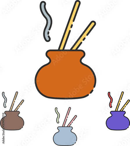 Serene aromatherapy diffusers releasing calming aromatic smoke, promoting relaxation and well-being in a peaceful home environment for ultimate tranquility