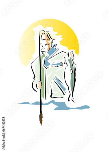 Proud angler presents a freshly caught fish