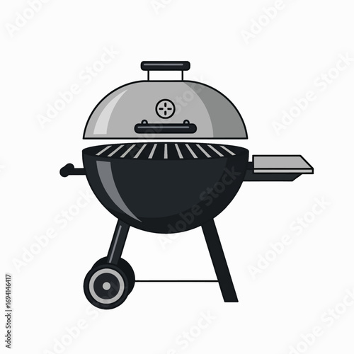 Outdoor Charcoal Barbecue Grill for Backyard Grilling and Picnic Cooking