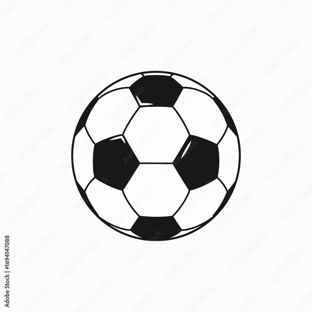 Fototapeta premium A Classic Soccer Ball Design for Sports Enthusiasts and Outdoor Play