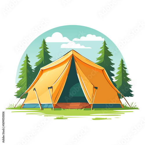 Tent in a Forest