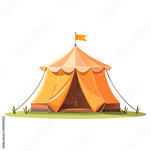 Camping Tent in Sunset