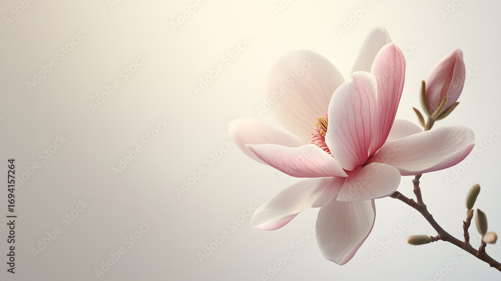 Fototapeta premium Magnolia Illustration