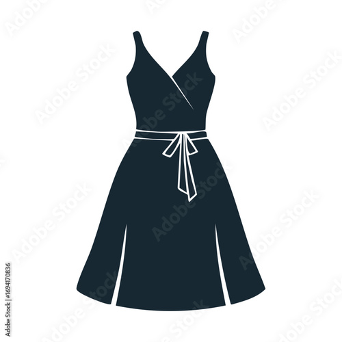 Sleeveless Black Sheath Dress