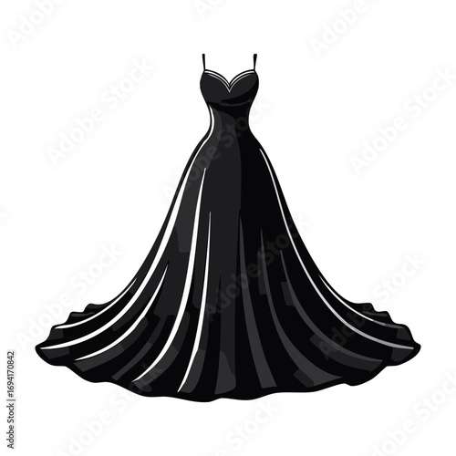 Long Formal Black Gown