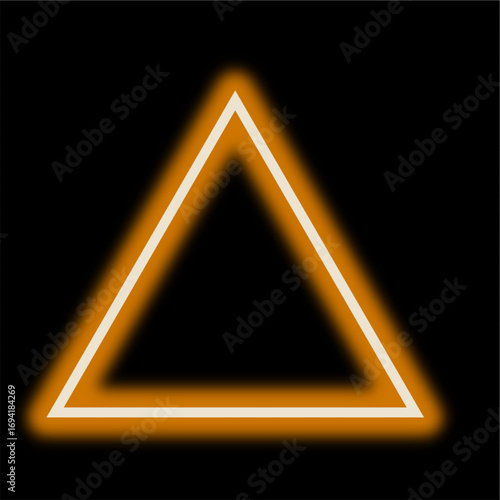 orange  neon triangle useful for your project glowing.eps