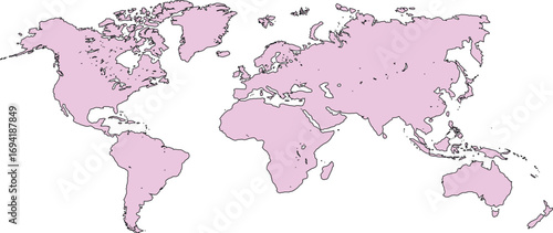 vector illustration of a map