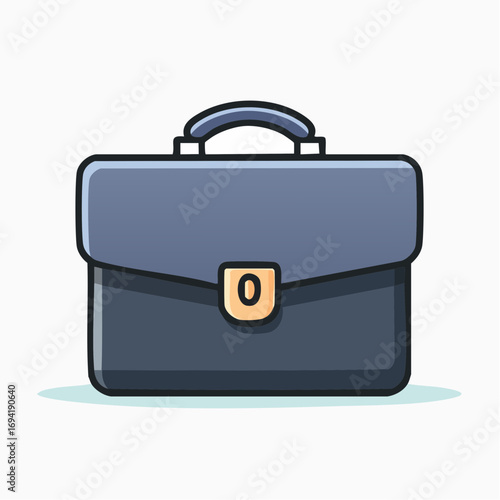 A professional briefcase illustration symbolizing business, finance, and important documents for a career