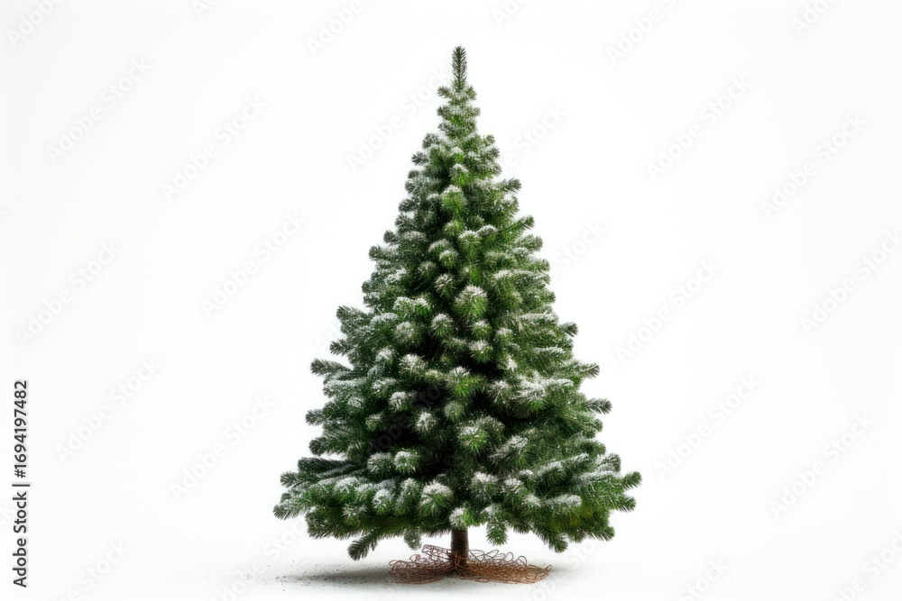 Fototapeta premium Christmas tree christmas plant white.