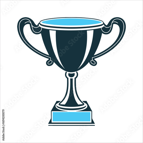 Simple Championship Trophy Cup Icon Design Championship Trophy Clean cup style design