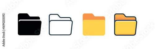 Vector icon bar chart same pose same proportions four styles black solid glyph outline minimal flat multicolor filled cartoon flat shaded.