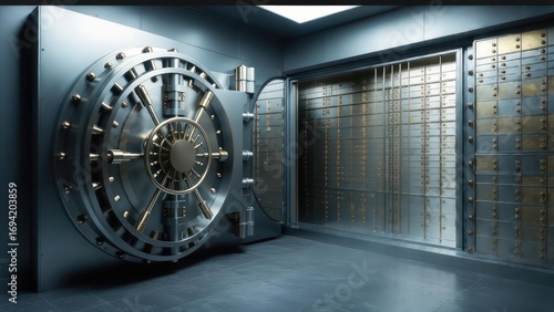 Steel vault, security, heavy