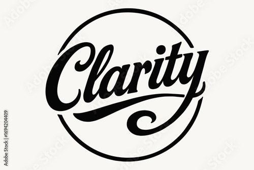 Clarity bold vintage calligraphy smooth curves balanced composition clear readable letters consistent style none circular frame composition clean white background vector look high contrast.