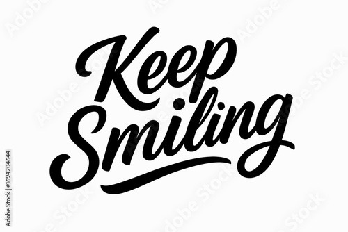 Keep modern hand lettering smooth curves balanced composition clear readable letters consistent style none diagonal decorative composition clean white background vector look high contrast.