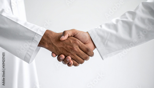 muslim men handshake