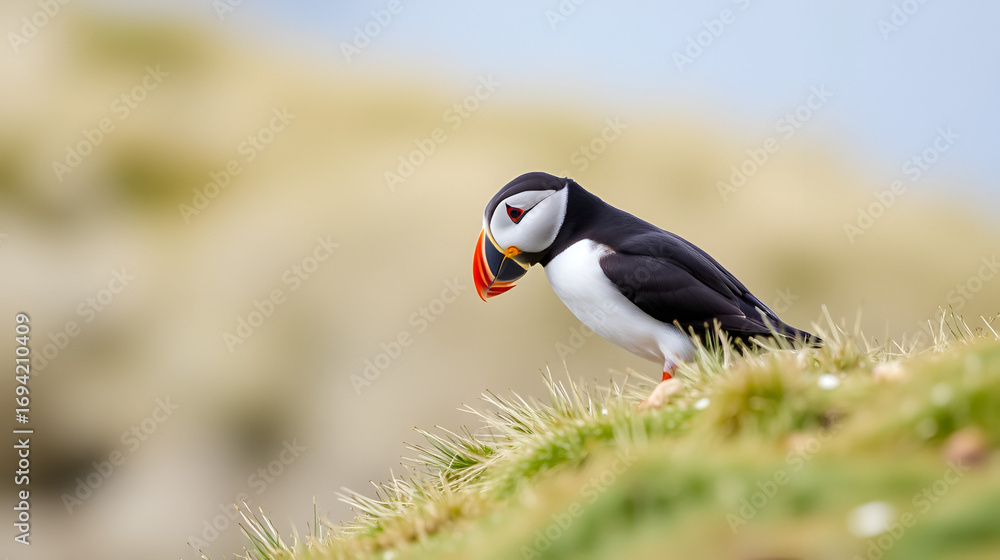 Naklejka premium Puffin