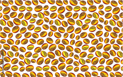 Roasted coffee beans pattern. Roasted coffee beans pattern background. Coffee beans pattern background. Coffee beans pattern.