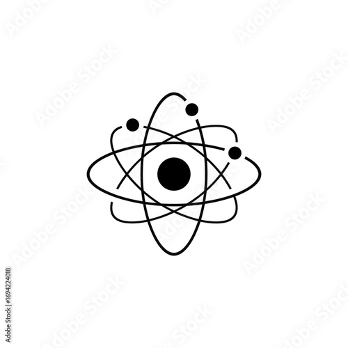 Atomic Structure - Simple Atom Illustration.