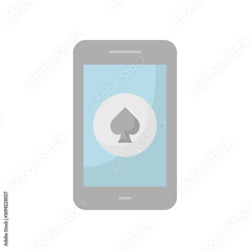 Mobile Casino Vector icon which can easily modify or edit
