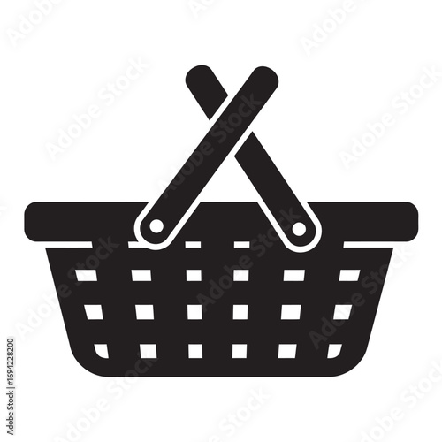 black and white silhouette of a basketball vector on a white background