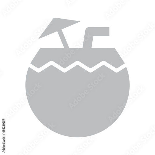 Coconut drink icon