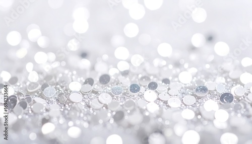 Abstract silver bokeh background