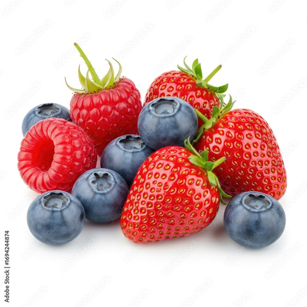 Obraz premium berries on white background