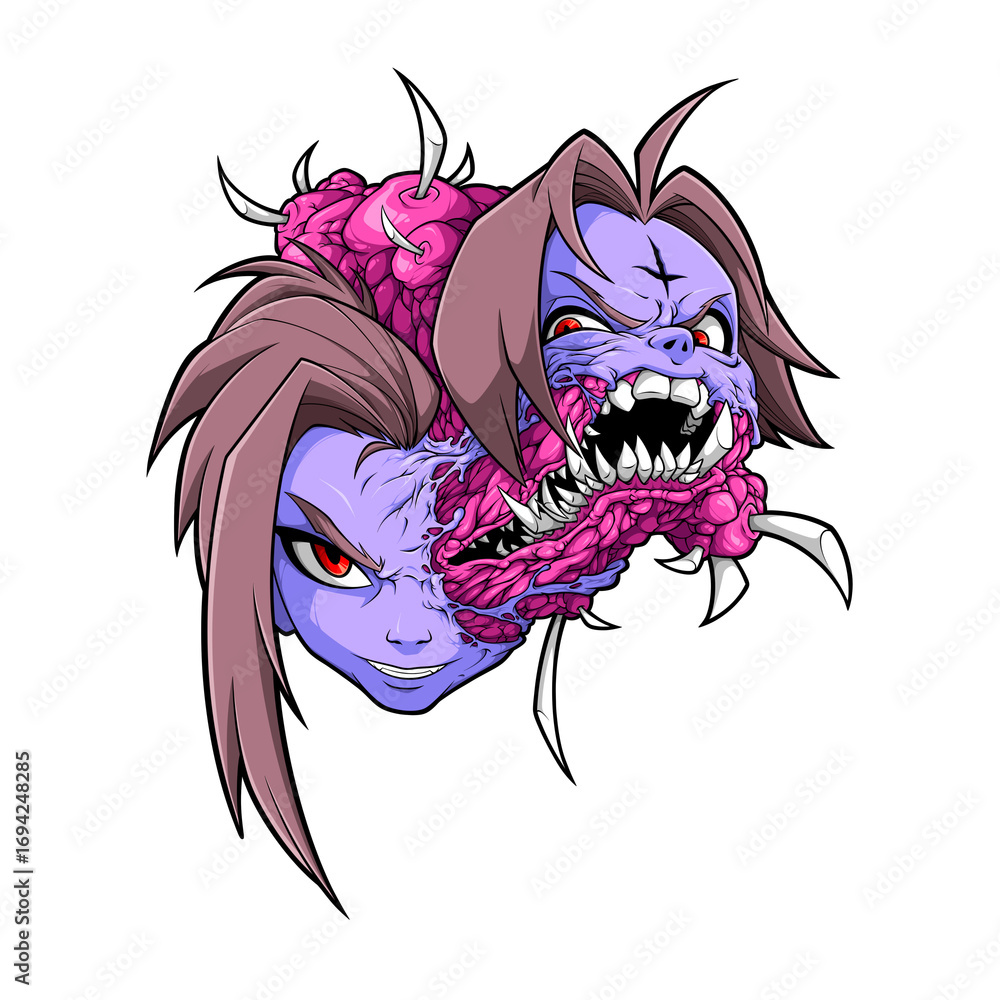 Fototapeta premium two face monster