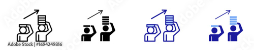 Lifelong Learning  Icon Set Multiple Style Collection