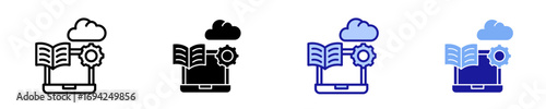 Data Library  Icon Set Multiple Style Collection