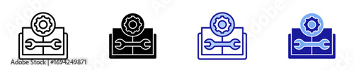 Engineering  Icon Set Multiple Style Collection