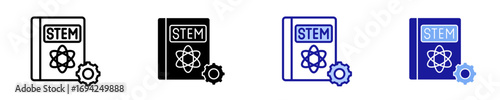 Book  Icon Set Multiple Style Collection