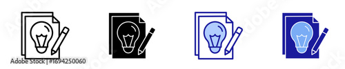 Creativity  Icon Set Multiple Style Collection