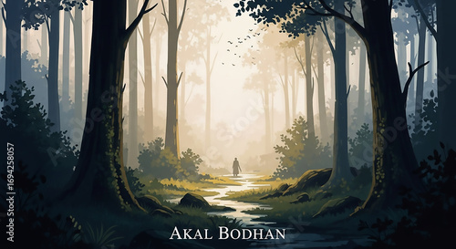 Akal Bodhan: Solitary Figur...