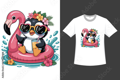 Flamingo t-shirt vector design